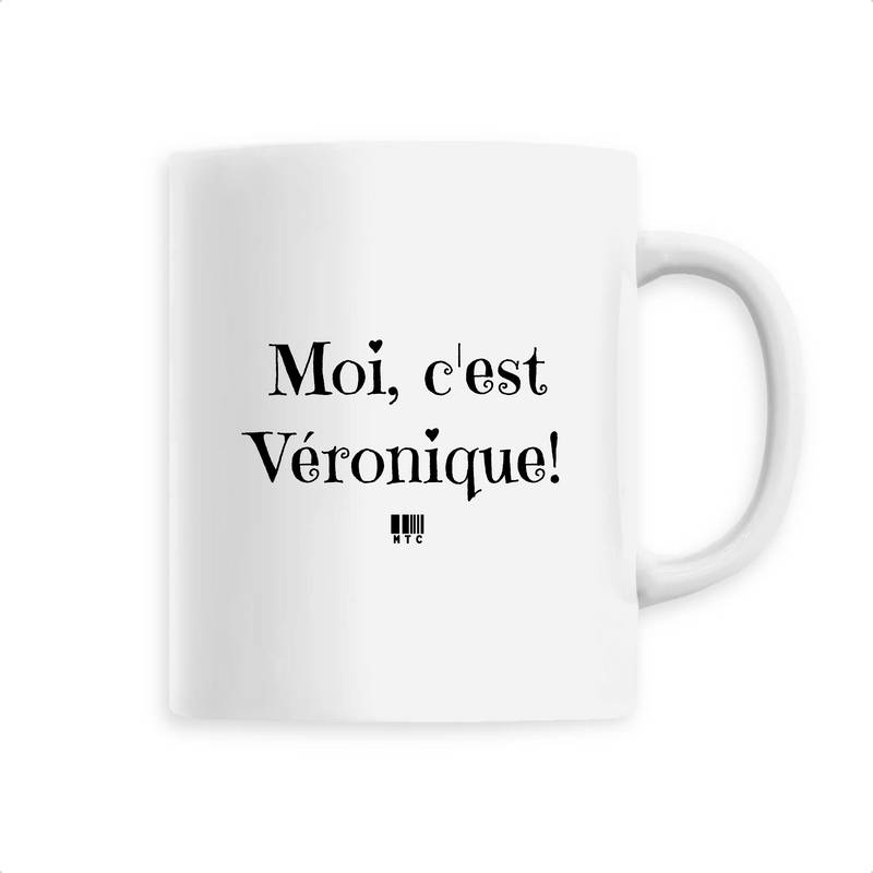 Cadeau anniversaire : Mug - Moi c'est Véronique - 6 Coloris - Cadeau Original - Cadeau Personnalisable - Cadeaux-Positifs.com -Unique-Blanc-