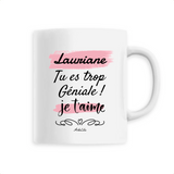 Mug - Lauriane je t'aime - 6 Coloris - Cadeau Tendre & Original - Cadeau Personnalisable - Cadeaux-Positifs.com -Unique-Blanc-