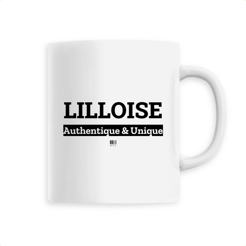 Cadeau anniversaire : Mug - Lilloise - 6 Coloris - Cadeau Original - Cadeau Personnalisable - Cadeaux-Positifs.com -Unique-Blanc-