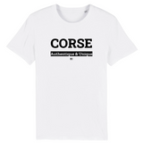 T-Shirt - Corse - Unisexe - Coton Bio - 7 Coloris - Cadeau Original - Cadeau Personnalisable - Cadeaux-Positifs.com -XS-Blanc-