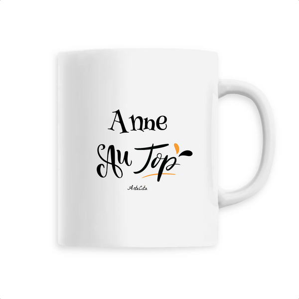Mug - Anne au Top - 6 Coloris - Cadeau Original - Cadeau Personnalisable - Cadeaux-Positifs.com -Unique-Blanc-