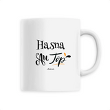 Mug - Hasna au Top - 6 Coloris - Cadeau Original - Cadeau Personnalisable - Cadeaux-Positifs.com -Unique-Blanc-