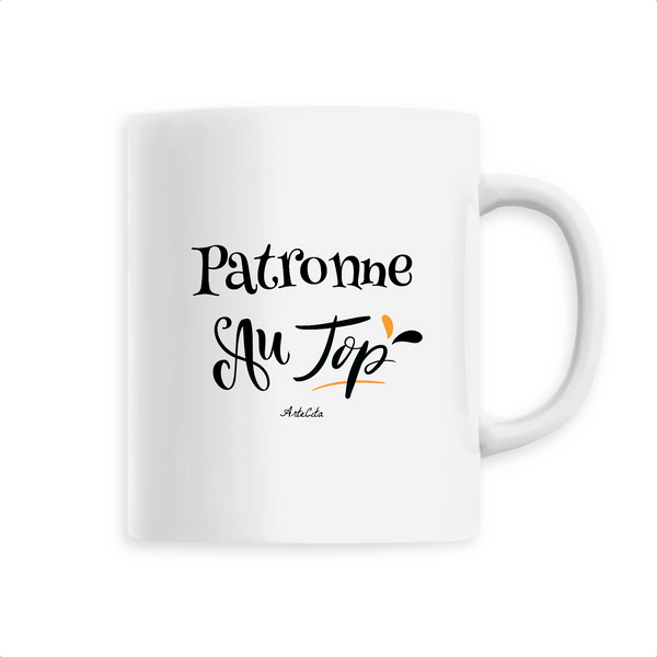 Mug - Patronne au Top - 6 Coloris - Cadeau Original - Cadeau Personnalisable - Cadeaux-Positifs.com -Unique-Blanc-