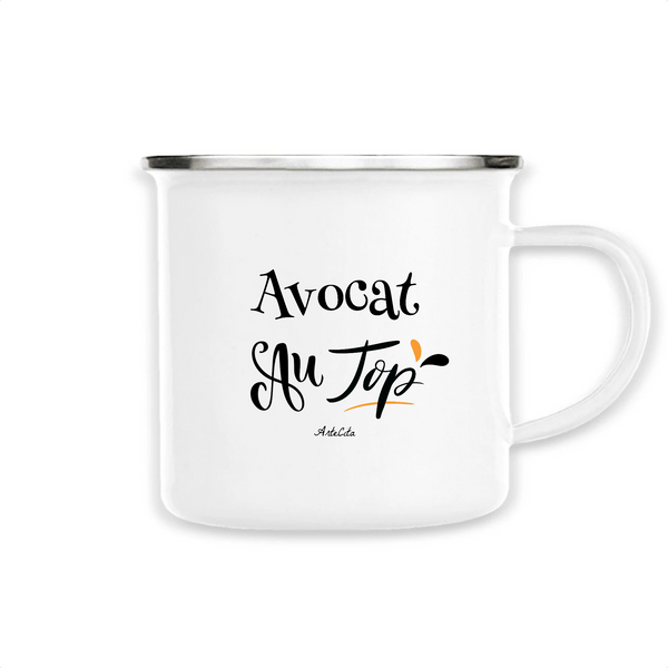 Mug - Avocat au Top - Métal émaillé - Cadeau Original - Cadeau Personnalisable - Cadeaux-Positifs.com -Unique-Blanc-