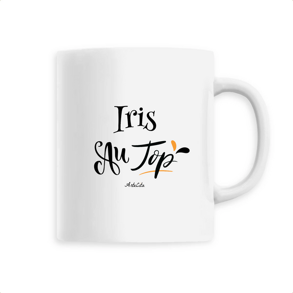 Mug - Iris au Top - 6 Coloris - Cadeau Original - Cadeau Personnalisable - Cadeaux-Positifs.com -Unique-Blanc-