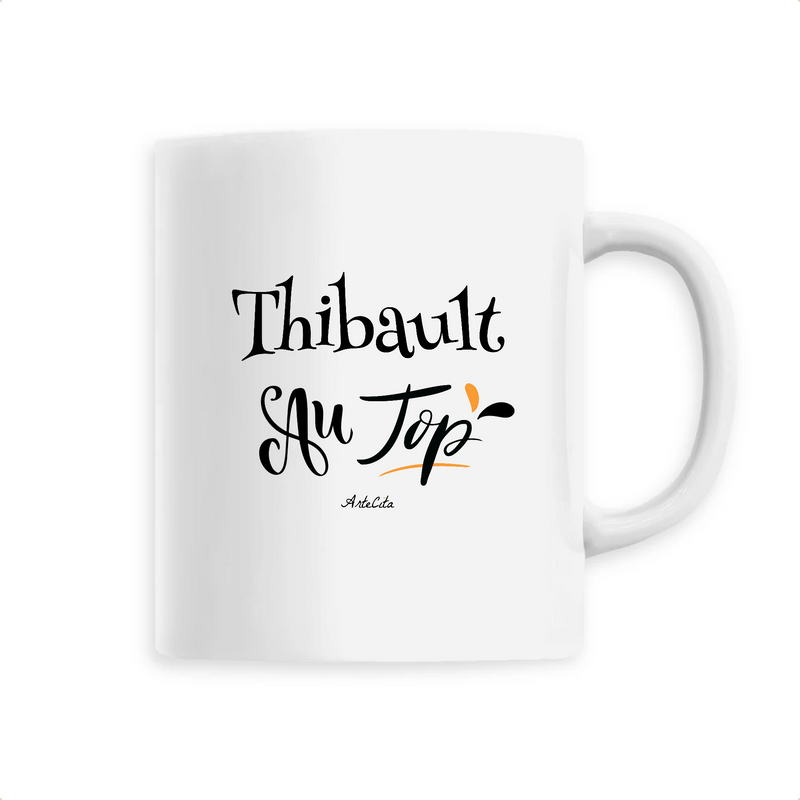 Cadeau anniversaire : Mug - Thibault au Top - 6 Coloris - Cadeau Original - Cadeau Personnalisable - Cadeaux-Positifs.com -Unique-Blanc-