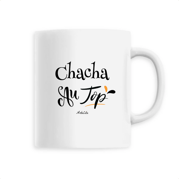 Mug - Chacha au Top - 6 Coloris - Cadeau Original - Cadeau Personnalisable - Cadeaux-Positifs.com -Unique-Blanc-