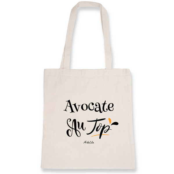 Tote Bag - Avocate au Top - Coton Bio - Cadeau Original - Cadeau Personnalisable - Cadeaux-Positifs.com -Unique-Blanc-