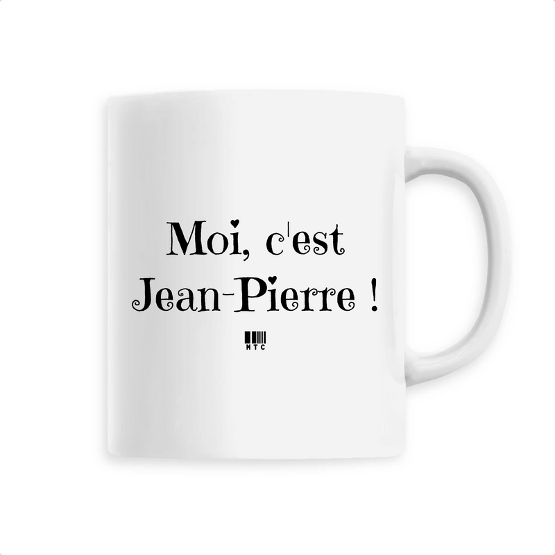 Cadeau anniversaire : Mug - Moi c'est Jean-Pierre - 6 Coloris - Cadeau Original - Cadeau Personnalisable - Cadeaux-Positifs.com -Unique-Blanc-