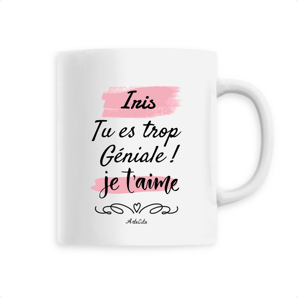 Mug - Iris je t'aime - 6 Coloris - Cadeau Tendre & Original - Cadeau Personnalisable - Cadeaux-Positifs.com -Unique-Blanc-