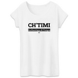 T-Shirt - Ch'timi - Femme - Coton Bio - 3 Coloris - Cadeau Original - Cadeau Personnalisable - Cadeaux-Positifs.com -XS-Blanc-