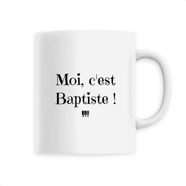 Mug - Moi c'est Baptiste - 6 Coloris - Cadeau Original - Cadeau Personnalisable - Cadeaux-Positifs.com -Unique-Blanc-