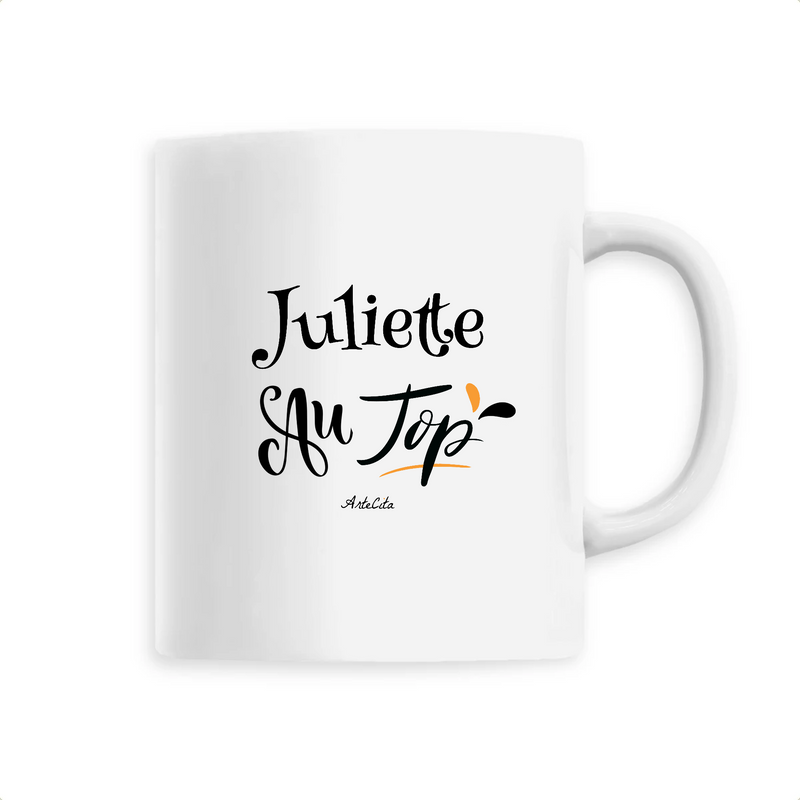 Cadeau anniversaire : Mug - Juliette au Top - 6 Coloris - Cadeau Original - Cadeau Personnalisable - Cadeaux-Positifs.com -Unique-Blanc-