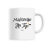 Mug - Maîtresse au Top - 6 Coloris - Cadeau Original - Cadeau Personnalisable - Cadeaux-Positifs.com -Unique-Blanc-