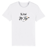 T-Shirt - Kiné au Top - Homme - Coton Bio - Cadeau Original - Cadeau Personnalisable - Cadeaux-Positifs.com -XS-Blanc-