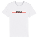 T-Shirt - Année 1984 - Coton Bio - 7 Coloris - Cadeau Original - Cadeau Personnalisable - Cadeaux-Positifs.com -XS-Blanc-