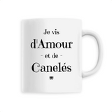 Mug - Amour et Canelés - 6 Coloris - Cadeau Original - Cadeau Personnalisable - Cadeaux-Positifs.com -Unique-Blanc-