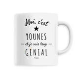 Mug - Younes est trop Génial - 6 Coloris - Cadeau Original - Cadeau Personnalisable - Cadeaux-Positifs.com -Unique-Blanc-