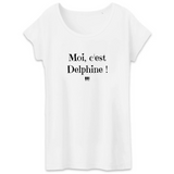 T-Shirt - Moi c'est Delphine - Coton Bio - 3 Coloris - Cadeau Original - Cadeau Personnalisable - Cadeaux-Positifs.com -XS-Blanc-