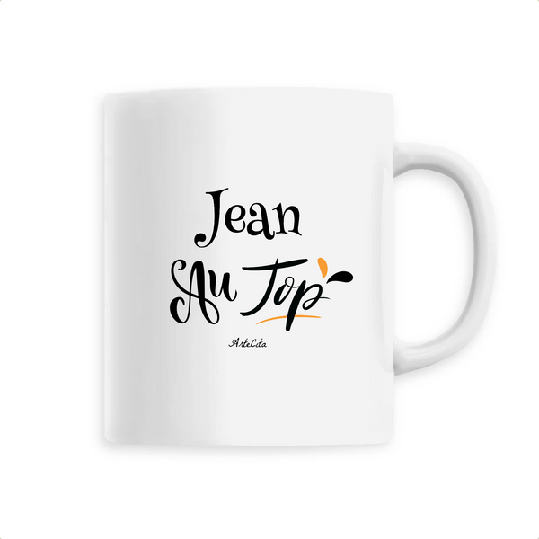 Mug - Jean au Top - 6 Coloris - Cadeau Original - Cadeau Personnalisable - Cadeaux-Positifs.com -Unique-Blanc-