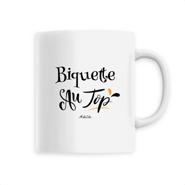 Mug - Biquette au Top - 6 Coloris - Cadeau Original - Cadeau Personnalisable - Cadeaux-Positifs.com -Unique-Blanc-