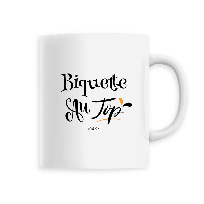 Cadeau anniversaire : Mug - Biquette au Top - 6 Coloris - Cadeau Original - Cadeau Personnalisable - Cadeaux-Positifs.com -Unique-Blanc-