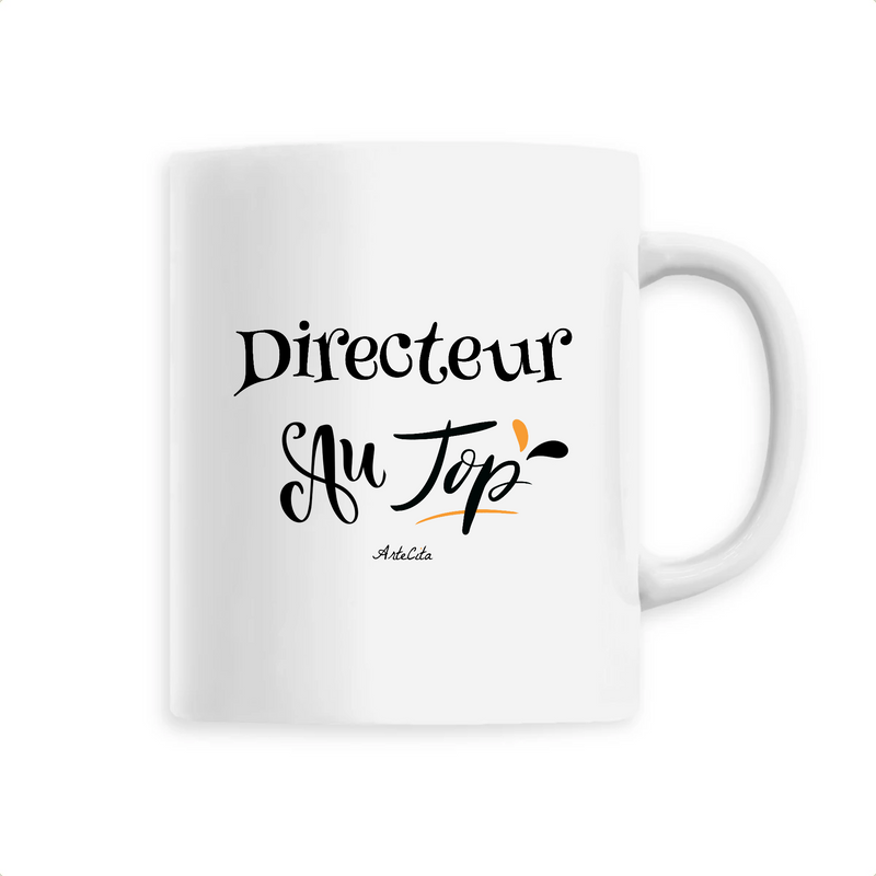 Cadeau anniversaire : Mug - Directeur au Top - 6 Coloris - Cadeau Original - Cadeau Personnalisable - Cadeaux-Positifs.com -Unique-Blanc-