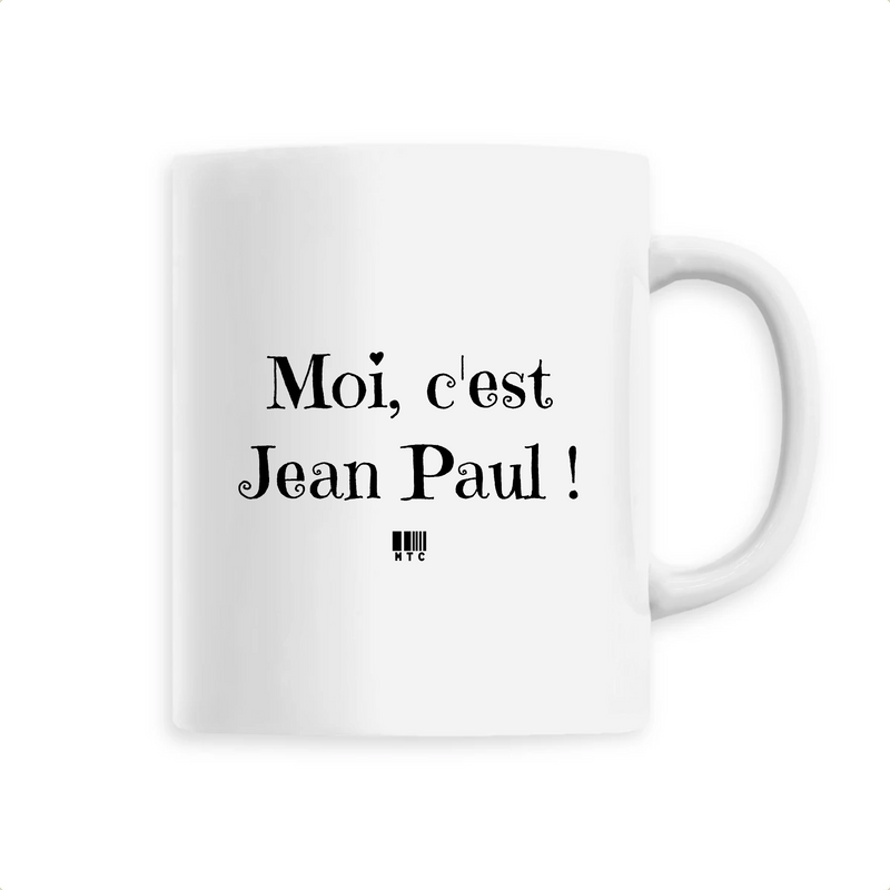 Cadeau anniversaire : Mug - Moi c'est Jean Paul - 6 Coloris - Cadeau Original - Cadeau Personnalisable - Cadeaux-Positifs.com -Unique-Blanc-