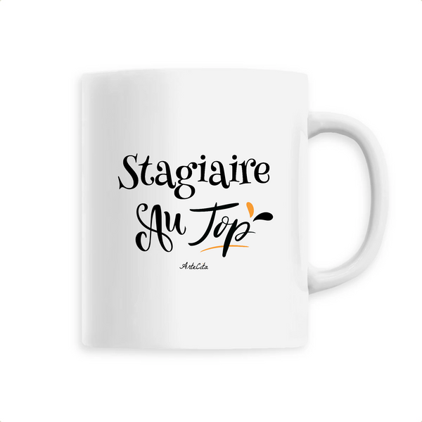 Mug - Stagiaire au Top - 6 Coloris - Cadeau Original - Cadeau Personnalisable - Cadeaux-Positifs.com -Unique-Blanc-