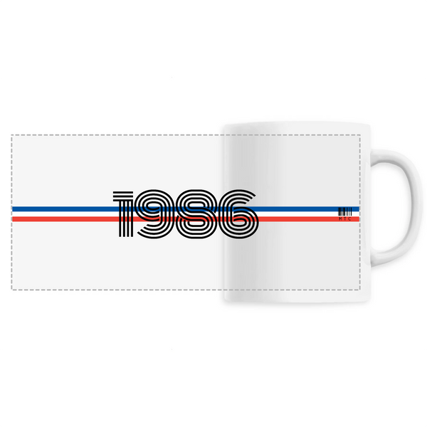 Mug - Année 1986 - 6 Coloris - Cadeau Original - Cadeau Personnalisable - Cadeaux-Positifs.com -Unique-Blanc-