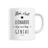 Mug - Leonardo est trop Génial - 6 Coloris - Cadeau Original - Cadeau Personnalisable - Cadeaux-Positifs.com -Unique-Blanc-