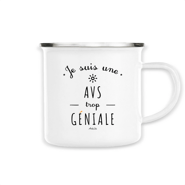 Mug - Une AVS trop Géniale - Métal émaillé - Cadeau Original - Cadeau Personnalisable - Cadeaux-Positifs.com -Unique-Blanc-