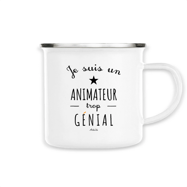 Mug - Un Animateur trop Génial - Métal émaillé - Cadeau Original - Cadeau Personnalisable - Cadeaux-Positifs.com -Unique-Blanc-