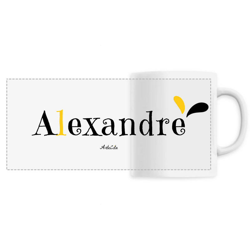 Cadeau anniversaire : Mug - Alexandre - 6 Coloris - Cadeau Original - Cadeau Personnalisable - Cadeaux-Positifs.com -Unique-Blanc-