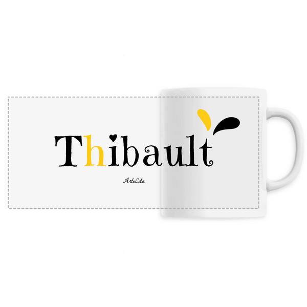 Mug - Thibault - 6 Coloris - Cadeau Original - Cadeau Personnalisable - Cadeaux-Positifs.com -Unique-Blanc-