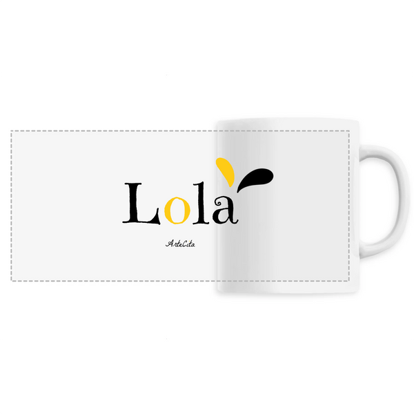 Mug - Lola - 6 Coloris - Cadeau Original - Cadeau Personnalisable - Cadeaux-Positifs.com -Unique-Blanc-