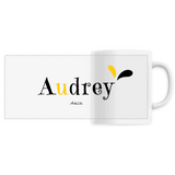 Mug - Audrey - 6 Coloris - Cadeau Original - Cadeau Personnalisable - Cadeaux-Positifs.com -Unique-Blanc-