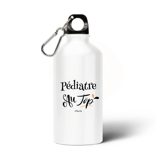 Gourde - Pédiatre au Top - Alu sans BPA - Cadeau Durable - Cadeau Personnalisable - Cadeaux-Positifs.com -Unique-Blanc-