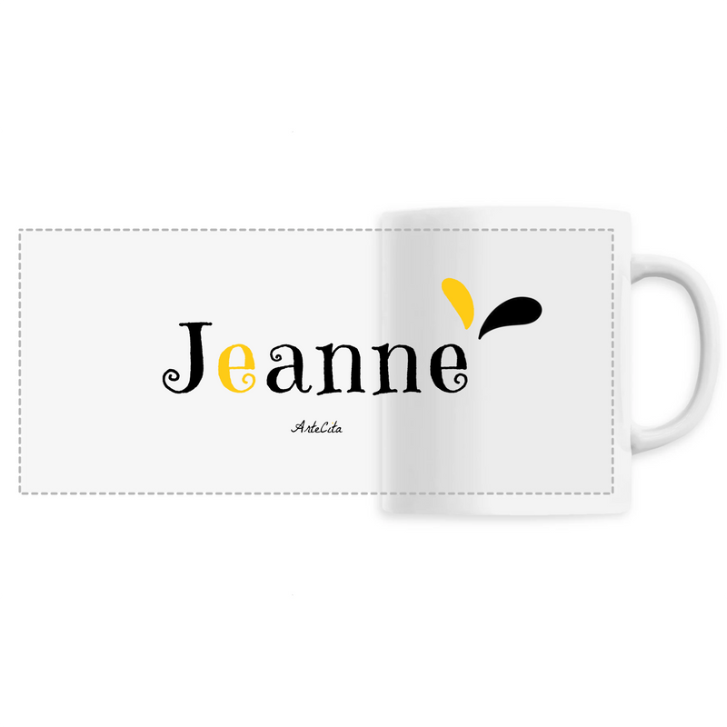 Cadeau anniversaire : Mug - Jeanne - 6 Coloris - Cadeau Original - Cadeau Personnalisable - Cadeaux-Positifs.com -Unique-Blanc-