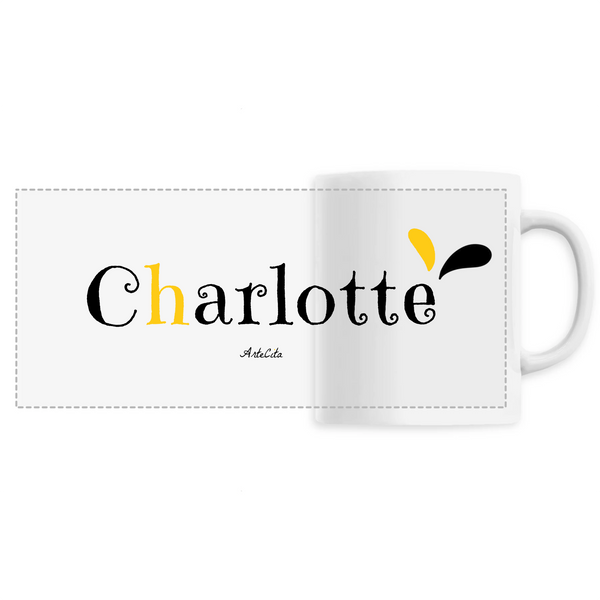 Mug - Charlotte - 6 Coloris - Cadeau Original - Cadeau Personnalisable - Cadeaux-Positifs.com -Unique-Blanc-