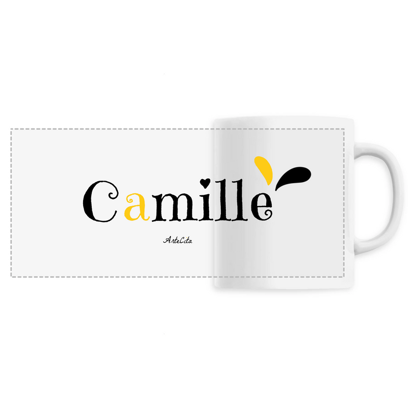 Cadeau anniversaire : Mug - Camille - 6 Coloris - Cadeau Original - Cadeau Personnalisable - Cadeaux-Positifs.com -Unique-Blanc-