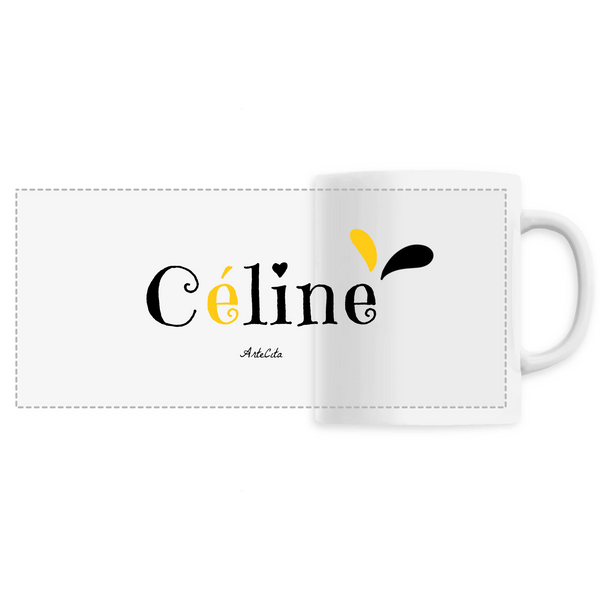 Mug - Céline - 6 Coloris - Cadeau Original - Cadeau Personnalisable - Cadeaux-Positifs.com -Unique-Blanc-