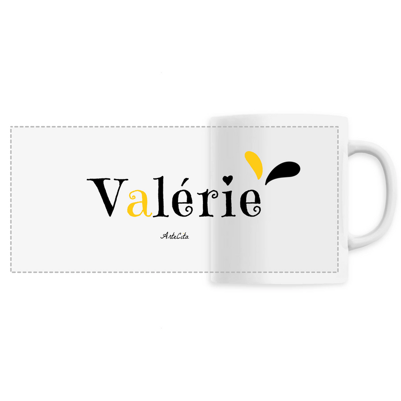 Cadeau anniversaire : Mug - Valérie - 6 Coloris - Cadeau Original - Cadeau Personnalisable - Cadeaux-Positifs.com -Unique-Blanc-