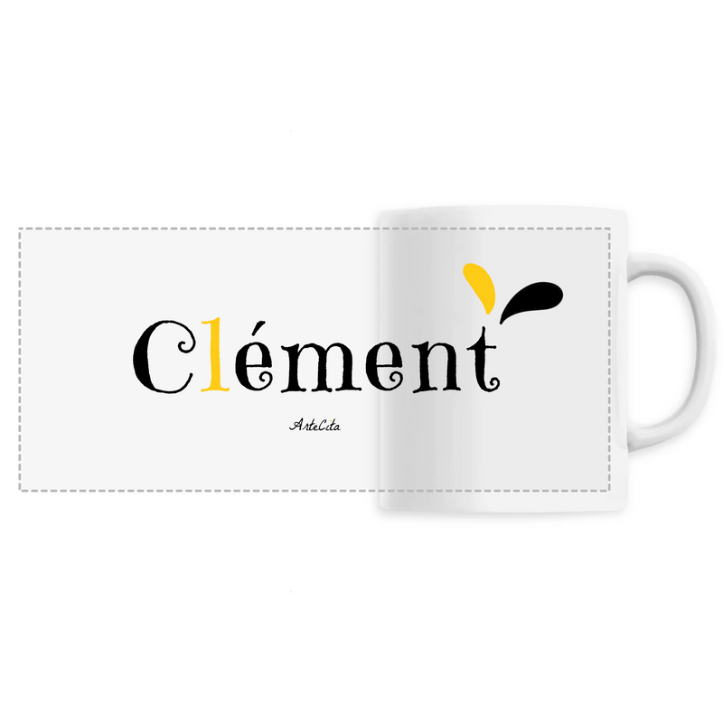 Cadeau anniversaire : Mug - Clément - 6 Coloris - Cadeau Original - Cadeau Personnalisable - Cadeaux-Positifs.com -Unique-Blanc-