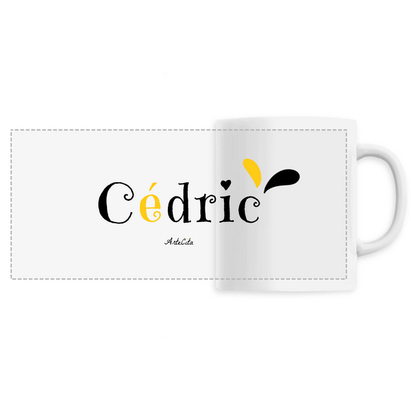 Mug - Cédric - 6 Coloris - Cadeau Original - Cadeau Personnalisable - Cadeaux-Positifs.com -Unique-Blanc-