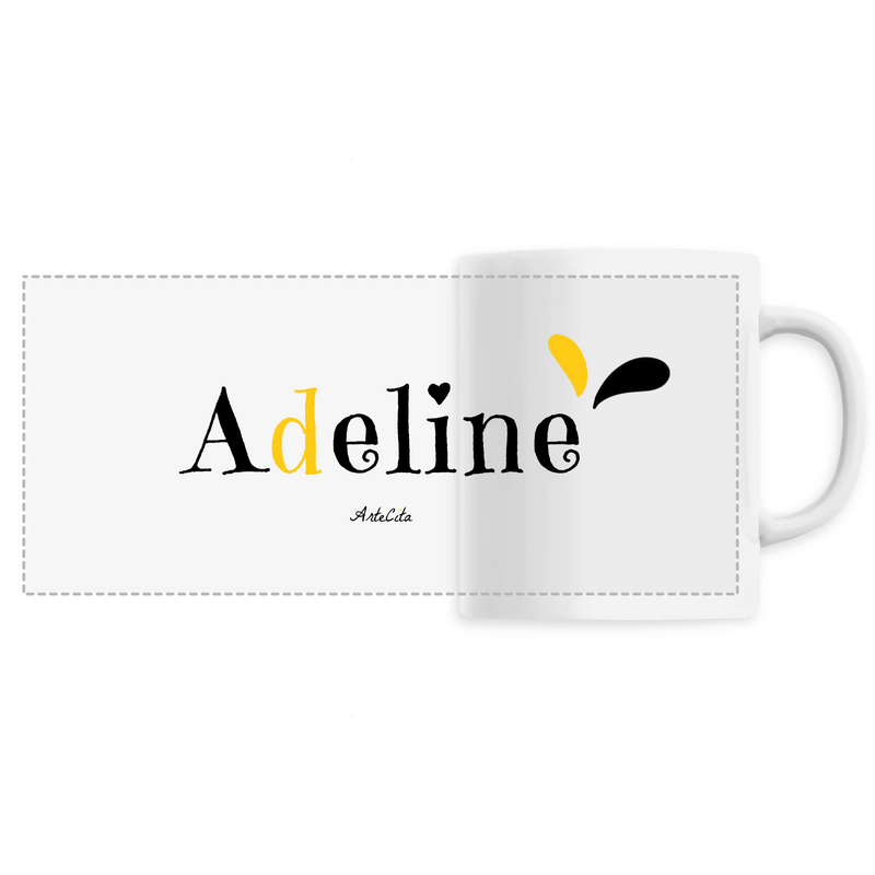 Cadeau anniversaire : Mug - Adeline - 6 Coloris - Cadeau Original - Cadeau Personnalisable - Cadeaux-Positifs.com -Unique-Blanc-