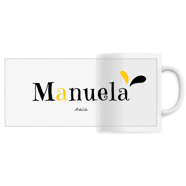 Mug - Manuela - 6 Coloris - Cadeau Original - Cadeau Personnalisable - Cadeaux-Positifs.com -Unique-Blanc-