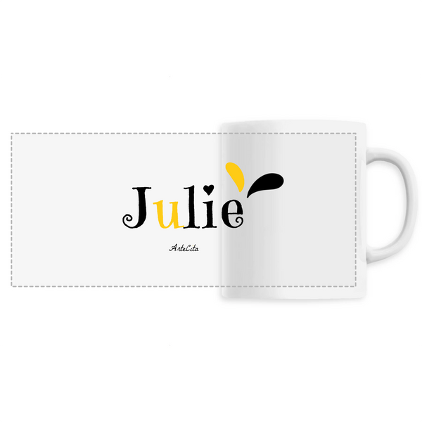 Mug - Julie - 6 Coloris - Cadeau Original - Cadeau Personnalisable - Cadeaux-Positifs.com -Unique-Blanc-