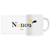 Mug - Nanou - 6 Coloris - Cadeau Original - Cadeau Personnalisable - Cadeaux-Positifs.com -Unique-Blanc-