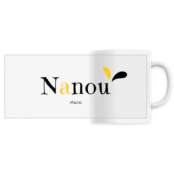 Mug - Nanou - 6 Coloris - Cadeau Original - Cadeau Personnalisable - Cadeaux-Positifs.com -Unique-Blanc-